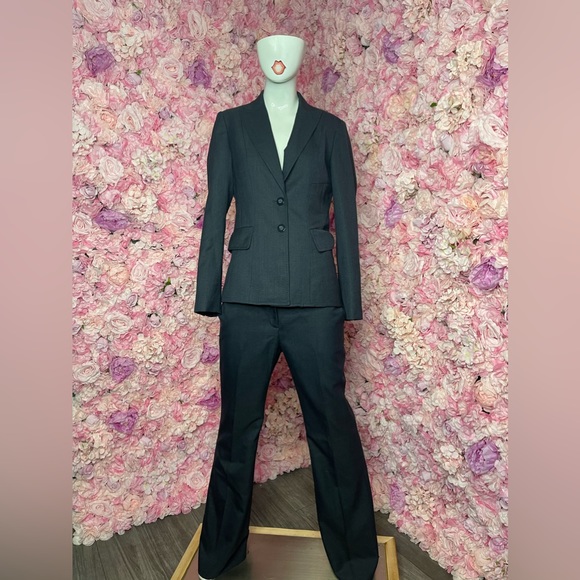 Ann Klein Navy Professional Pant Gold Buttons main image 1